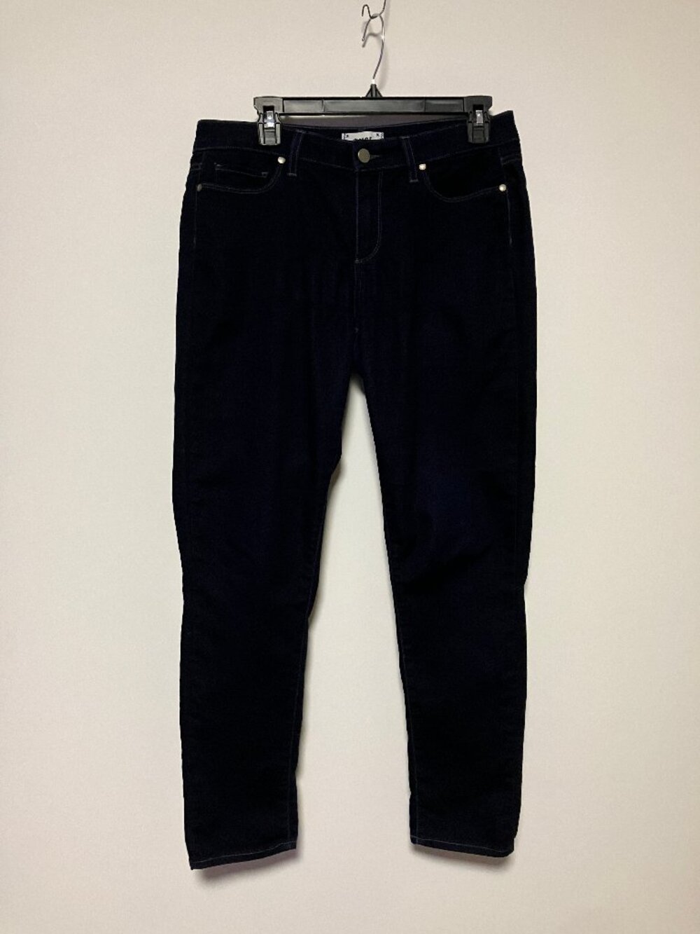 PAIGE Skyline Ankle Peg Skinny Jeans Dark Blue Monaco Wash Size 31